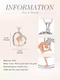 TOUPOP Sterling Silver & Zircon Sports Necklace for Women Gifts-0-3