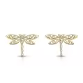 wholesale 14K Gold Dragonfly Stud Earrings Wholesale - Cute Insect s for Her-0-0