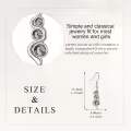 wholesale 925 Sterling Silver Natural Turquoise & Moonstone with Moss Agate Drop Earrings Wholesale for Women-0-4