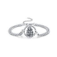 wholesale 925 Sterling Silver Saint Joseph Prayer Chain Bracelet-Style A-St Joseph