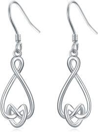 wholesale 925 Sterling Silver Celtic Knot Teardrop Drop Dangle Hook Earring Gifts for Women Irish Jewelry-Celtic Style-6