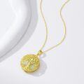 wholesale 14K Gold Sterling Silver Jade Tree of Life Necklace for Women-0-15