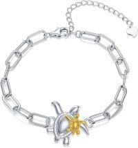 wholesale  Sterling Silver Infinity Cross Turtle Bracelet for Women -Turtle Bracelet