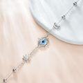 wholesale 925 Sterling Silver Evil Eye Bracelet with Sun and Moon Charms Anniversary Christmas Gifts for Women-0-4