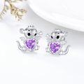 wholesale 925 Sterling Silver Birthstone Cute Dinosaur Stud Earrings for Women-0-4