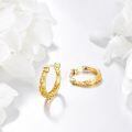 wholesale 14K Gold Filigree Hoop Earrings - Elegant Lightweight Gift for Women, Hypoallergenic, 0.1-0.56 Inch, Eternal Love Design, Lifetime Warranty-0-2