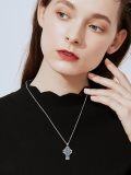wholesale TOUPOP Celtic Cross Necklace For Women 925 Sterling Sliver Cross Pendant Necklaces Abalone Shell Jewelry Gifts For Women Her Daughter Religious Christian Gifts -0-2