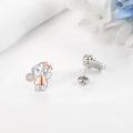 wholesale S925 Sterling Silver Elephant Stud Earrings for Women Animal s-0-3