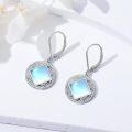 wholesale 925 Sterling Silver Earrings With Moonstone And Filigree Design-0-1