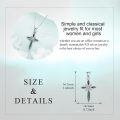 wholesale 925 Sterling Silver Abalone Shell Celtic Cross Pendant Necklace for Women Girls Christian-0-2