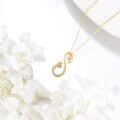 wholesale Gold 14K Yellow Gold Star Infinity Pendant Necklace for Women s-0-2