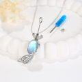wholesale 925 Sterling Silver Moonstone Butterfly Pendant with Chain and Funnel Set - Memorial Keepsake Jewelry-0-3