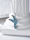 TOUPOP Sterling Silver Turquoise Necklace Jewelry For Women Gifts-0-3