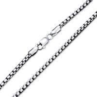 wholesale 925 Sterling Silver Square Rolo Link Chain Necklaces for Women Men-18 Inches 1mm Wide 1.Silver