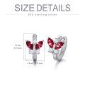 wholesale 925 Sterling Silver Butterfly Earrings Wholesale With Blue And Clear Crystals-0-29