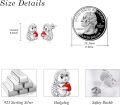 wholesale 925 Sterling Silver Monkey Mushroom Stud Earrings for Women - Hypoallergenic-0-3