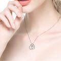 wholesale Silver Love is Always & Forever Necklace for Daughter's Birthday Gifts from Dad & Mom-0-1