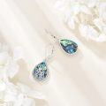 wholesale 925 Sterling Silver Abalone Shell Teardrop Octopus Dangle Earrings for Women Gifts-0-3