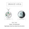 wholesale 925 Sterling Silver Daisy Flower Pendant Necklace-0-3