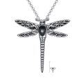 wholesale 925 Sterling Silver Dragonfly Urn Pendant Necklace Turquoise Stone Oxidized Memorial Jewelry-0-23