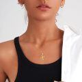 wholesale 14K Gold Angel Warrior Pendant Necklace with Chain-0-1