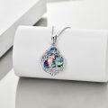 wholesale 925 Sterling Silver Abalone Shell Unicorn Pendant Necklace - Mother's Day Gifts for Her-0-2