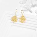 wholesale 14K Gold Daisy Flower Drop Earrings for Women Gift Ideas-0-2