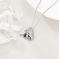 wholesale 925 Sterling Silver 925 Panda Mommy & Baby Pendant Necklaces for Women Girls s-0-3