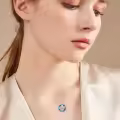 TOUPOP Sterling Silver Crystal Sisters Necklace, Forever My Friend Gift-0-2