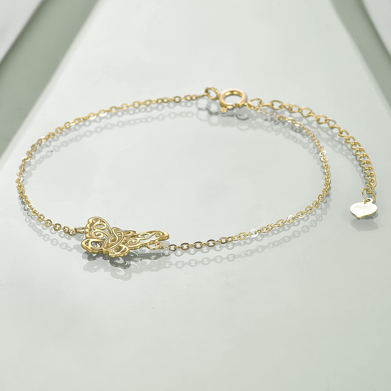 wholesale 14K Gold Celtic Knot Butterfly Bracelet for Women-0-2