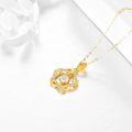 wholesale 14K Gold Infinity Moissanite Heart Pendant Necklace for Women-0-3