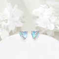 wholesale 925 Sterling Silver Heart Earrings With Angel Wings And Crystal-0-2