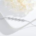 wholesale 925 Sterling Silver Daisy Flower Chain Link Bracelet Minimalist s for Women Girls-0-2