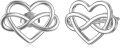 wholesale 925 Sterling Silver Celtic Knot Heart Stud Earrings - Irish  for Women-0-0