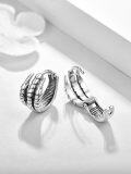 wholesale 925 Sterling Silver Claw Hoop Earrings for Men & Women - Gothic Style Jewelry-0-1