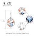 wholesale 925 Sterling Silver Sloth Heart Leverback Earrings for Women Girls Gifts-0-2