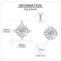 wholesale 925 Sterling Silver Moissanite Witches Knot Necklace Witch Jewelry for Women-0-63
