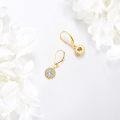 wholesale 14K Gold Diamond Drop Earrings for Women - Elegant s-0-4