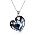 TOUPOP Sterling Silver & Stone Penguin/Turtle/Phoenix/Fox Necklace-0-0