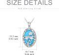 wholesale 925 Sterling Silver Turquoise Memorial Dragonfly Butterfly Cardinal Engraved Pendant Necklace Gift-0-4