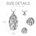 TOUPOP Stainless Steel & Cubic Zirconia Cremation Urn Necklace for Women-0-2