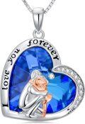 wholesale TOUPOP 925 Sterling Silver Daughter Heart Pendant Necklace From Dad I Love You Forever Jewelry Gifts For Daughter Dad Christmas Birthday Present Ideas -0-0