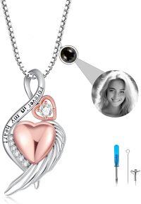 wholesale Sterling Silver Birthstone Infinity Dog Angle Cross Turtle Tree of Life Urn Necklace for Women s Ashes Wings Cremation Jewelry Heart Pendant-Infinity-Customized-Infinity-Customized