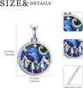 wholesale 925 Sterling Silver Abalone Shell Cremation Urn Necklace for Ashes Nature Lovers s Memorial Keepsake Pendant for Women-0-3