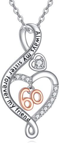 wholesale 925 Sterling Silver Moonstone Teardrop Pendant Necklace, 18+2 Chain, Hypoallergenic-Sister 60th