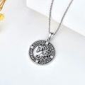 wholesale 925 Sterling Silver Norse Mythology Horse Head Pendant Necklace for Men Women Gifts-0-3
