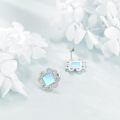 wholesale 925 Sterling Silver Earrings Wholesale With Blue Gemstone-0-4