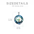 TOUPOP Sterling Silver Mermaid Scales Pendant Mermaid Jewelry Gift-0-5