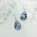 wholesale 925 Sterling Silver Labradorite Dragonfly Drop Earrings with Leverbacks-0-3