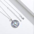 wholesale 925 Sterling Silver Celtic Compass Necklace With Moonstone And Cz-0-2